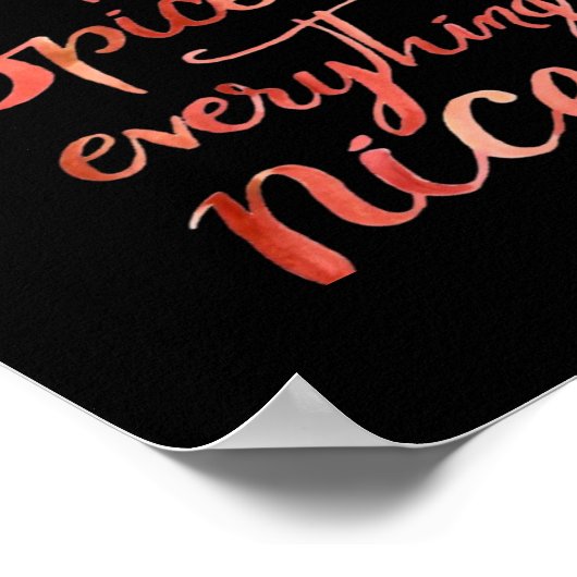 Poster Tout Nice Citrouille Funky Automne automne (Coin)