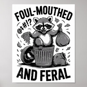 Poster Tout-Petit Grossier & Raton Laveur Sauvage Mèm