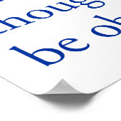 Poster Tout remettre en question (Coin)