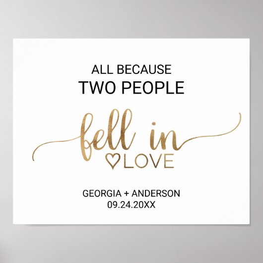 Poster Tout simplement parce que deux personnes sont tomb (Devant)