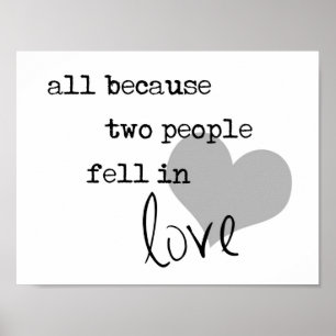 Poster tout simplement parce que deux personnes sont tomb
