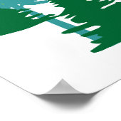 Poster Tout sur l'affiche Slogan Vert Arbres (Coin)