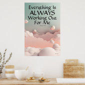 Poster Tout Travaille Toujours Pour Moi Wall Art (Cuisine)