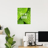 Poster Tout va bien. (Bureau à domicile)