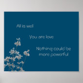 Poster "Tout va bien" (bleu) (Devant)