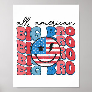 Poster Toute Américaine Big Bro Super Matching Famille 4t