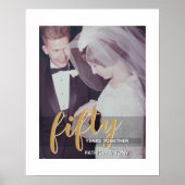 Poster TOUTE ANNÉE - 50e anniversaire de Mariage & photo (Devant)