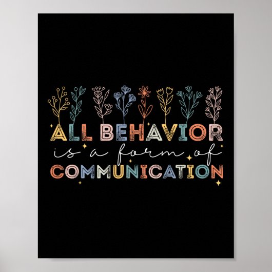 Poster Toute Comportement Est Une Forme De Communication (Devant)