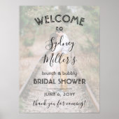 Poster Toute Fête des mariées de texte Bienvenue photo su (Devant)