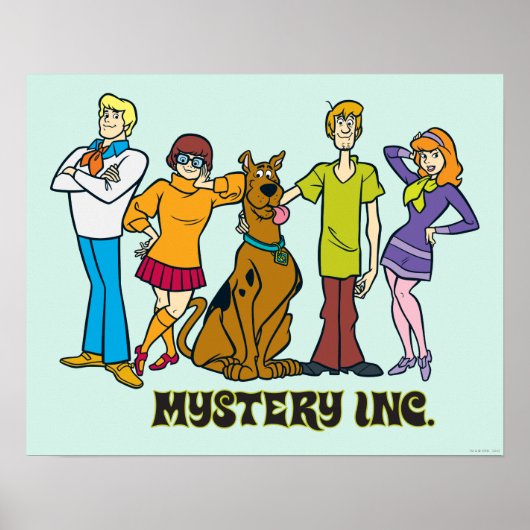 Poster Toute la bande 12 Mystery Inc (Devant)