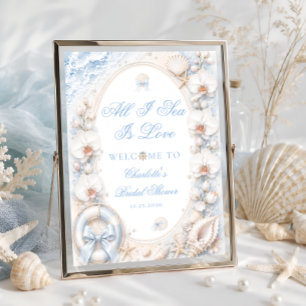 Poster Toute la mer que je vois est amour Bienvenue à la