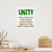 Poster Toute La Richesse Dans Le Monde - Citation D'Unité (Cuisine)