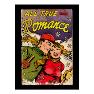 Poster Toute Véritable Romance #3 - Bande Dessinée Ancien