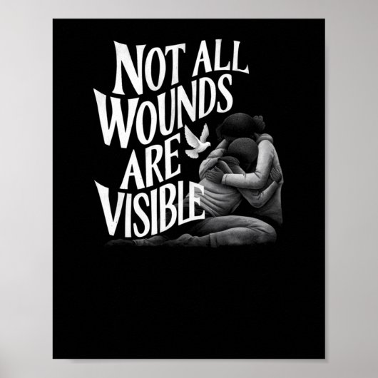 Poster Toutes les blessures ne sont pas la version de Vis (Devant)