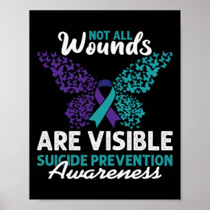 Poster Toutes Les Blessures Ne Sont Pas Visibles Bonne Se
