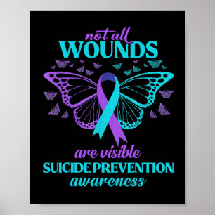 Poster Toutes les blessures ne sont pas visibles Menta de