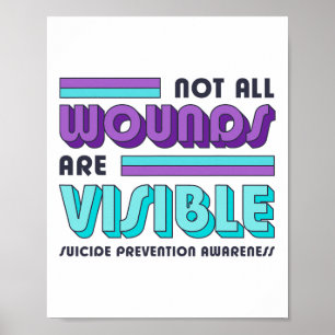 Poster Toutes les blessures ne sont pas visibles Préventi