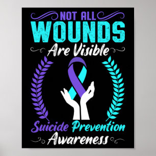 Poster Toutes les blessures ne sont pas visibles Préventi