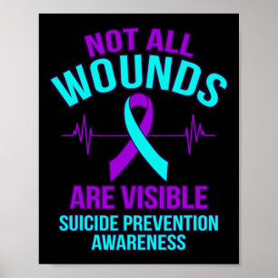 Poster Toutes Les Blessures Sont Visibles Joyeuses De L'A