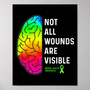 Poster Toutes les blessures sont visibles - Sensibilisati