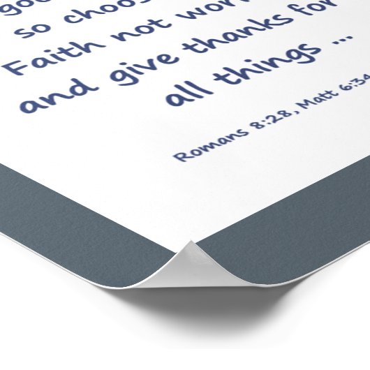 Poster Toutes les choses Custom Arrière - plan Couleur Bi (Coin)