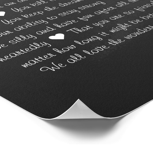 Poster toutes les choses que nous aimons chez vous, 60e a (Coin)