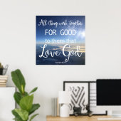 Poster Toutes Les Choses Travaillent Ensemble Pour Le Bie (Bureau à domicile)