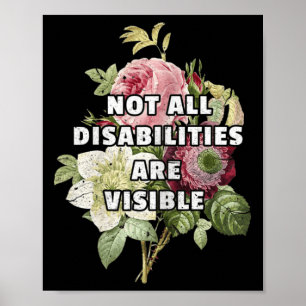 Poster Toutes les déficiences ne sont pas visibles Fibrom
