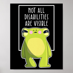 Poster Toutes les déficiences ne sont pas visibles Grenou
