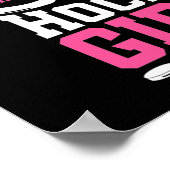 Poster Toutes les filles de hockey sur glace (Coin)