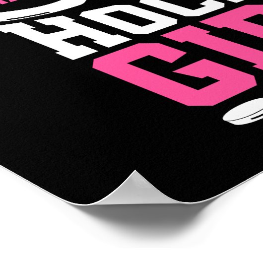 Poster Toutes les filles de hockey sur glace (Coin)