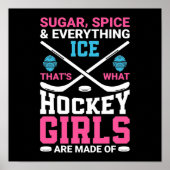 Poster Toutes les filles de hockey sur glace (Devant)