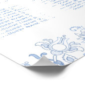 Poster Toutes les fleurs de couleur - Mariage de rempliss (Coin)