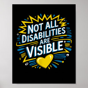 Poster Toutes les handicaps ne sont pas visibles Cool Han