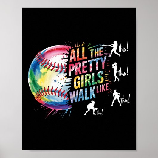 Poster Toutes les jolies filles marchent comme ça Joueuse (Devant)