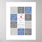 Poster toutes les raisons pour lesquelles je t'aime. Rais (Devant)