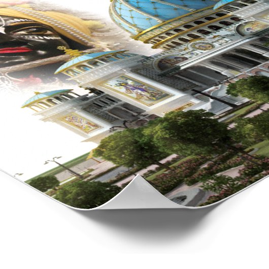 Poster TOVP/Radha Madhava 8 x 10 Imprimer (Coin)