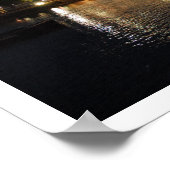 Poster Tower Bridge à la nuit, Londres, Angleterre (Coin)