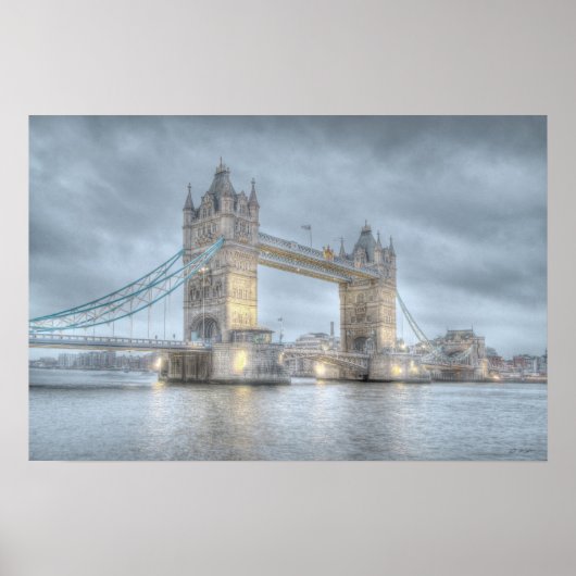 Poster Tower Bridge à Londres (Devant)