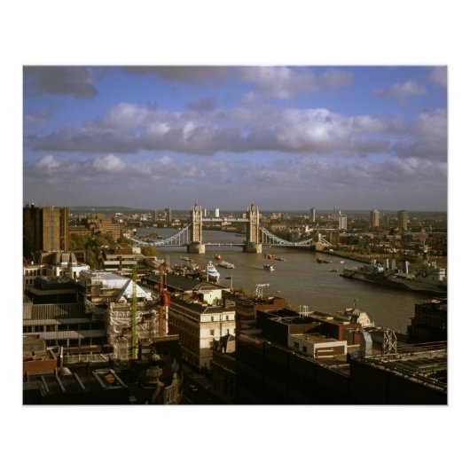 Poster Tower Bridge dans les années 90 (Devant)