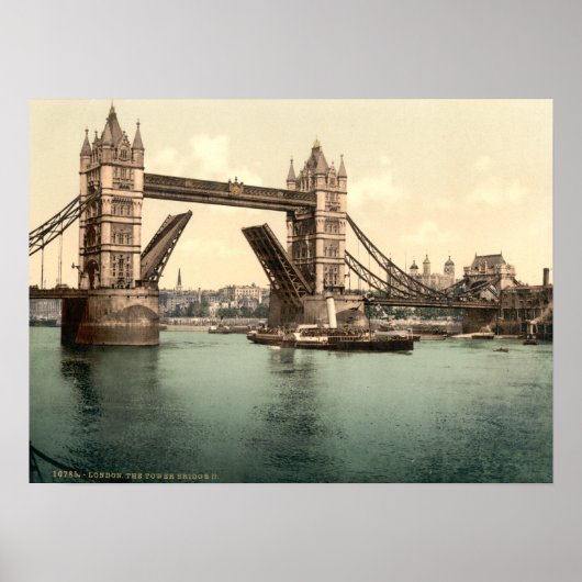 Poster Tower Bridge I, Londres, Angleterre (Devant)