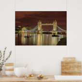 Poster Tower Bridge la nuit, Londres (Cuisine)