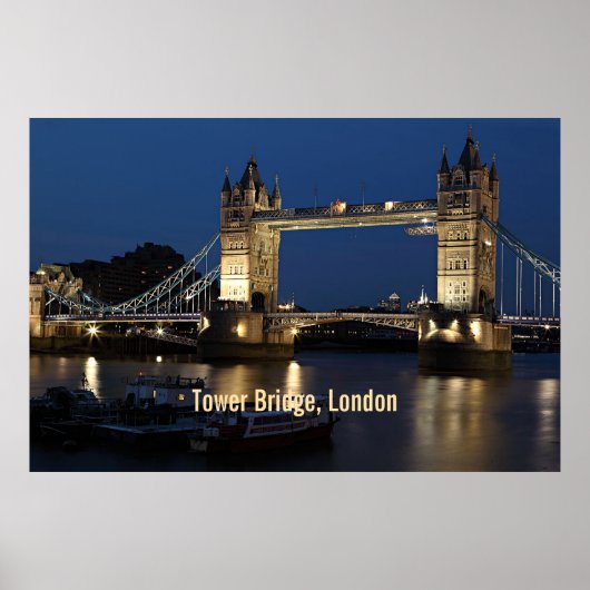 Poster Tower Bridge, Londres, Angleterre (Devant)