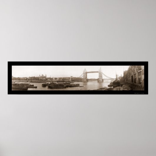 Poster Tower of London Bridge Photo 1909 (Devant)