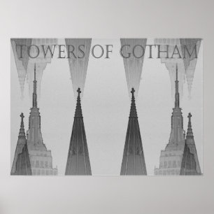 Poster "Towers of Gotham" NYC 2006