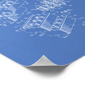 Poster Toy Building Brick 1961 Patent Art - Blueprint (Coin)