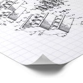 Poster Toy Building Brick 1961 Patent Art - Lined Peper (Coin)