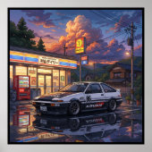 Poster Toyota AE86 Touring Car (Devant)