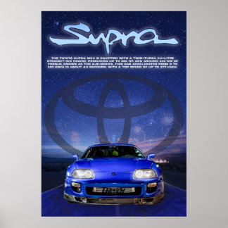 Poster Toyota Supra MK4