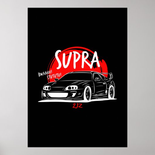 Poster Toyota Supra Mk4 (Devant)